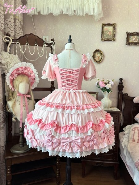 ToAlice】L1617 Lovery Strawberry Dress【30%OFF】 - To Alice