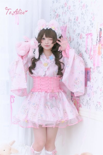ToAlice】L1694 ゆめかわくま浴衣セット - To Alice