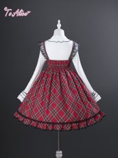 画像6: 【ToAlice】L1698 うさぎ×チェックジャンパースカート (6)