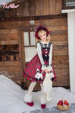 画像16: 【送料無料】L1698 うさぎ×チェックジャンパースカート《予約受付》 (16)