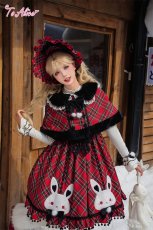 画像18: 【送料無料】L1698 うさぎ×チェックジャンパースカート《予約受付》 (18)