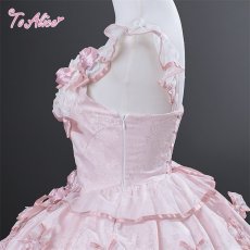 画像5: 【ToAlice】L1700ローズ・リボンコルセットドレス (5)