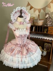 画像3: 【送料無料】L1700 ローズ・リボンコルセットドレス《予約受付》 (3)