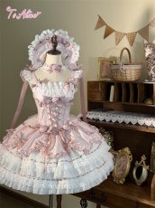 画像4: 【送料無料】L1700 ローズ・リボンコルセットドレス《予約受付》 (4)