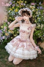 画像5: 【送料無料】L1700 ローズ・リボンコルセットドレス《予約受付》 (5)