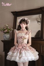 画像15: 【送料無料】L1700 ローズ・リボンコルセットドレス《予約受付》 (15)