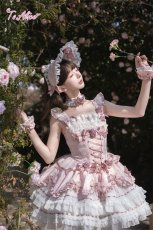 画像10: 【送料無料】L1700 ローズ・リボンコルセットドレス《予約受付》 (10)