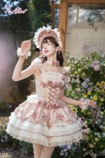 画像11: 【送料無料】L1700 ローズ・リボンコルセットドレス《予約受付》 (11)