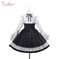 画像2: 【ToAlice】L1724 ロリータドールジャンパースカート (2)