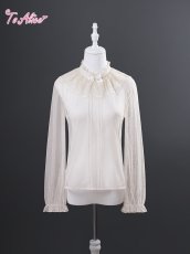 画像3: 【送料無料】L1725 ドットシフォン長袖トップス《予約受付》【計5000円以上】 (3)