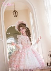 画像3: 【送料無料】 L1733 ハートリボンティアードドレス《予約受付》 (3)