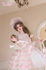 画像4: 【送料無料】 L1733 ハートリボンティアードドレス《予約受付》 (4)