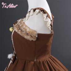 画像6: 【ToAlice】L1739 リボンデコレーションバンビジャンパースカート【本店・通販限定】 (6)