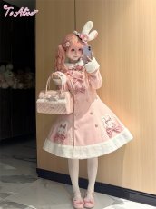 画像5: 【送料無料】L1744うさちゃんリボンロングコート《予約受付》 (5)