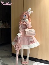画像8: 【送料無料】L1744うさちゃんリボンロングコート《予約受付》 (8)