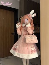 画像12: 【送料無料】L1744うさちゃんリボンロングコート《予約受付》 (12)