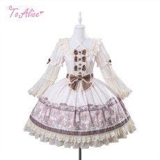 画像2: 【送料無料】L1745アンティークベア2wayワンピース《予約受付》 (2)