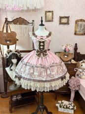 画像4: 【送料無料】L1746 アンティークベアジャンパースカート《予約受付》 (4)