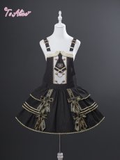 画像3: 【送料無料】L1770レトロ学院サロペットスカート《予約受付》 (3)