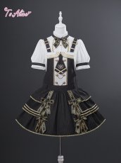 画像4: 【送料無料】L1770レトロ学院サロペットスカート《予約受付》 (4)