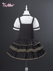 画像7: 【ToAlice】L1770レトロ学院サロペットスカート (7)