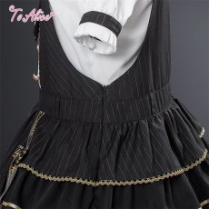 画像5: 【ToAlice】L1770レトロ学院サロペットスカート (5)