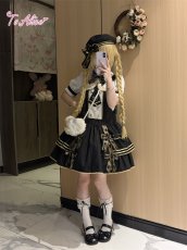 画像16: 【送料無料】L1770レトロ学院サロペットスカート《予約受付》 (16)