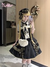 画像8: 【送料無料】L1770レトロ学院サロペットスカート《予約受付》 (8)