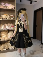 画像11: 【送料無料】L1770レトロ学院サロペットスカート《予約受付》 (11)