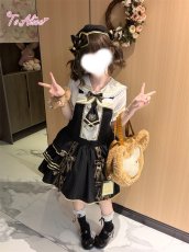 画像2: 【送料無料】L1807 レトロ学院セーラーブラウス《予約受付》 (2)