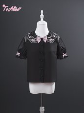 画像3: 【送料無料】L1773 Cuchure Lapin 刺繍パフ袖ブラウス《予約受付》 (3)