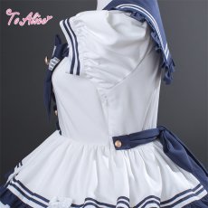 画像6: 【送料無料】L1785リボンたっぷりマリンワンピース《予約受付》 (6)