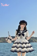 画像11: 【送料無料】L1785リボンたっぷりマリンワンピース《予約受付》 (11)