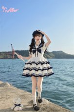 画像14: 【送料無料】L1785リボンたっぷりマリンワンピース《予約受付》 (14)