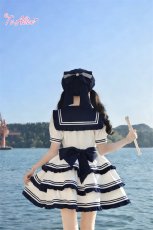 画像15: 【送料無料】L1785リボンたっぷりマリンワンピース《予約受付》 (15)