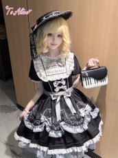 画像4: 【送料無料】L1787 メロディリボンフリルワンピース《予約受付》 (4)