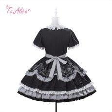 画像2: 【ToAlice】L1787メロディリボンフリルワンピース (2)
