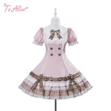 画像1: 【送料無料】L1790 ショコラトリーワンピース《予約受付》 (1)