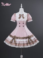 画像2: 【送料無料】L1790 ショコラトリーワンピース《予約受付》 (2)