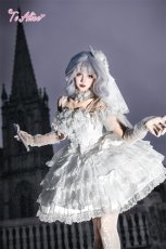 画像10: 【送料無料】L1791 Moon Seraph フェザー風オフショルダードレス《予約受付》 (10)