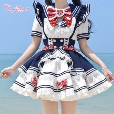 画像9: 【送料無料】L1806 マリンメロディティアードスカート《予約受付》 (9)