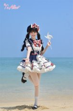 画像15: 【送料無料】L1806 マリンメロディティアードスカート《予約受付》 (15)
