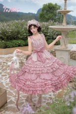 画像3: 【送料無料】L1809Blooming Garden　Ribbon　ジャンパースカート《予約受付》 (3)