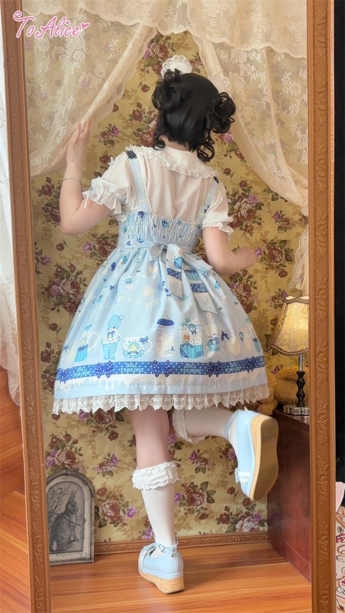 画像26: 【ToAlice】L230 Milkプリントジャンパースカート (26)