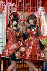 画像7: 【ToAlice】S1184和花クリップ付きハーフボンネットカチューシャ (7)