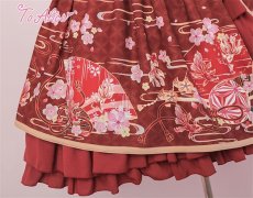 画像10: 【ToAlice】L278手毬×金魚和風プリントジャンパースカート【期間限定】【20％OFF】 (10)