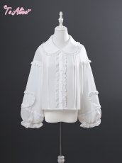 画像2: 【ToAlice】L385クリームブラウス (2)