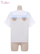 画像3: 【ToAlice】L555マリンドッグセーラーブラウス【本店・通販限定】【50%OFF】 (3)