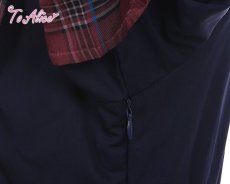 画像10: 【ToAlice】L774タータンチェック切り替えロックワンピース (10)