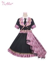 画像18: 【ToAlice】L774タータンチェック切り替えロックワンピース (18)